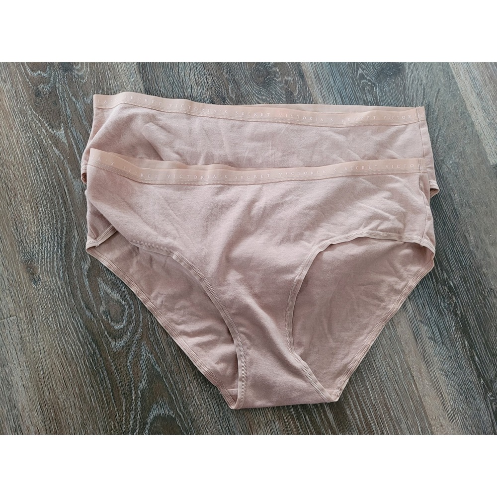 Victoria's Secret Pink Cotton Hiphugger Hipster Brief Panty XL NWT Set of 2 #12